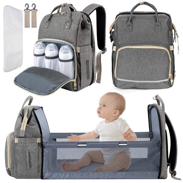 Baby Diaper Backpack - Multifunction Diaper Changing Station Backpack ...