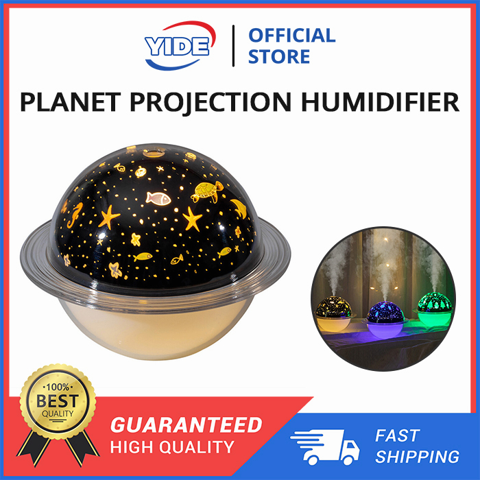 YIDE Planet Lamp Humidifier, 2 in 1 Planet Night Light & Humidifiers ...