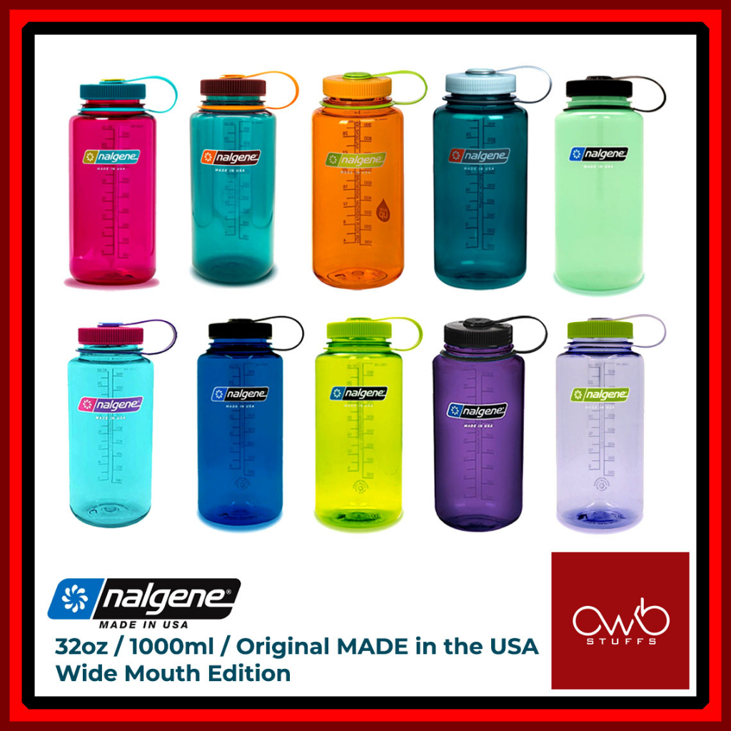 Nalgene Widemouth - 1000ml - 32oz Wide Mouth - Original Made in the USA ...