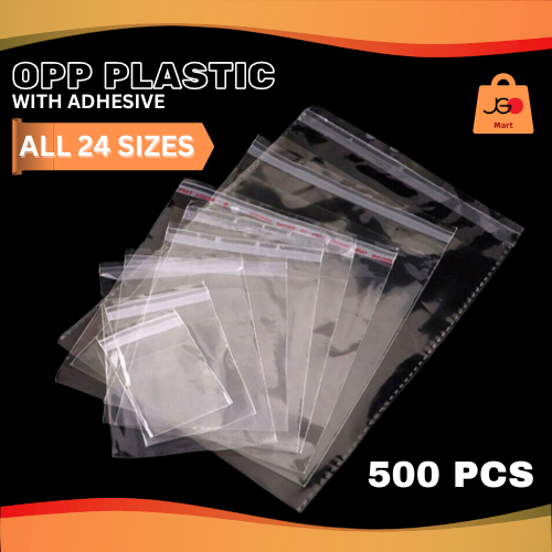 500pcs Opp Plastic With Adhesive Opp Plastic Packaging Opp Plastic ...