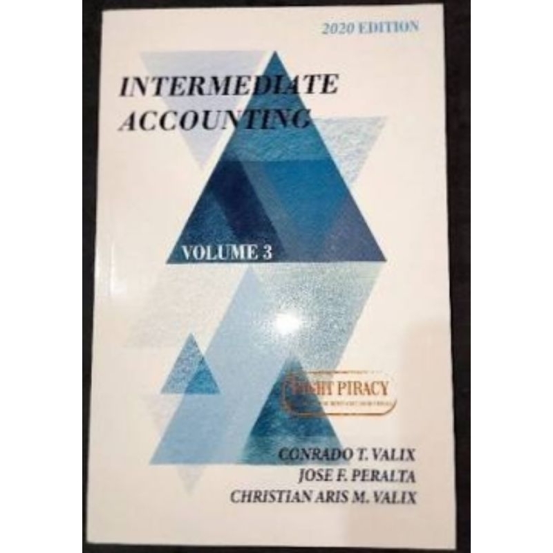 Intermediate Accounting 3 By VALIX | Shopee Philippines