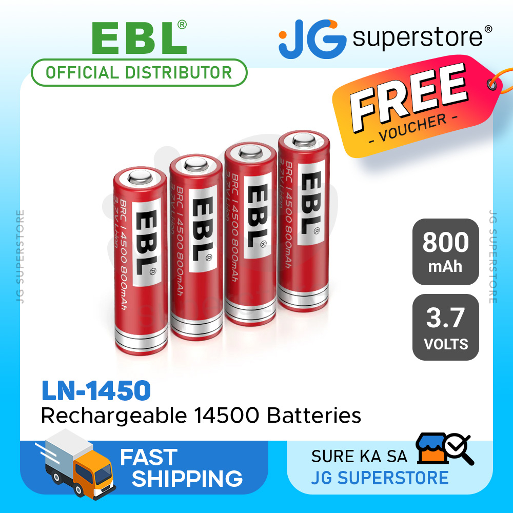 Efaso 14500 Akku – 3,7V 1000mAh Mit SM-2P Stecker, Wiederaufladbar Für RC Autos, Kompatibel Mit Kizeefun 9961, DEERC DE45 U.a.