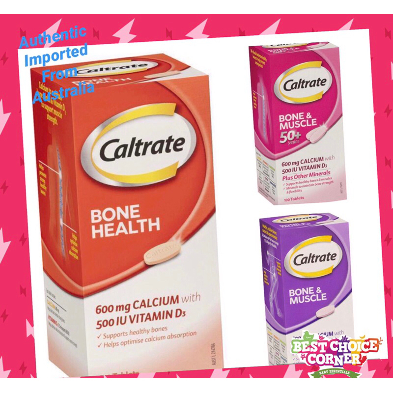 Caltrate Bone And Muscle 100 Tablets Adults And 50 Years Plus Shopee