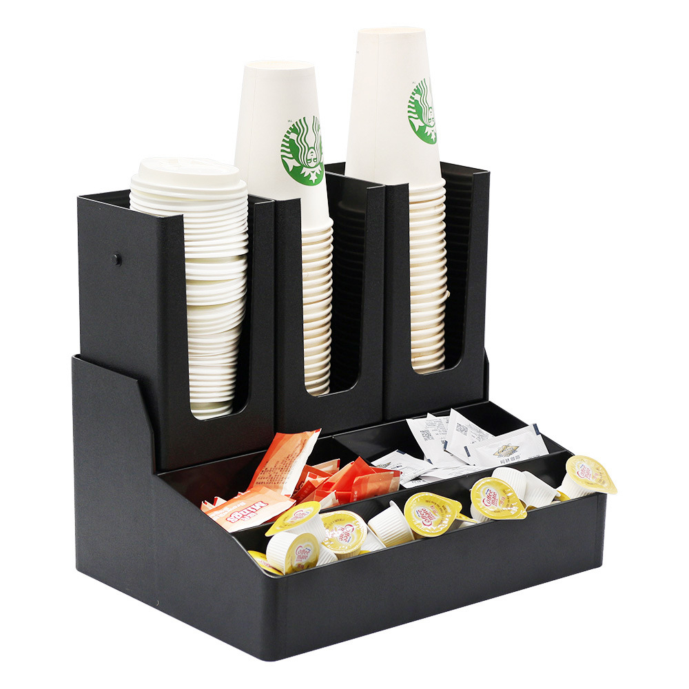 3+1 coffee & bar cup holder Removable Cup Straw Tissue Lid Holder ...