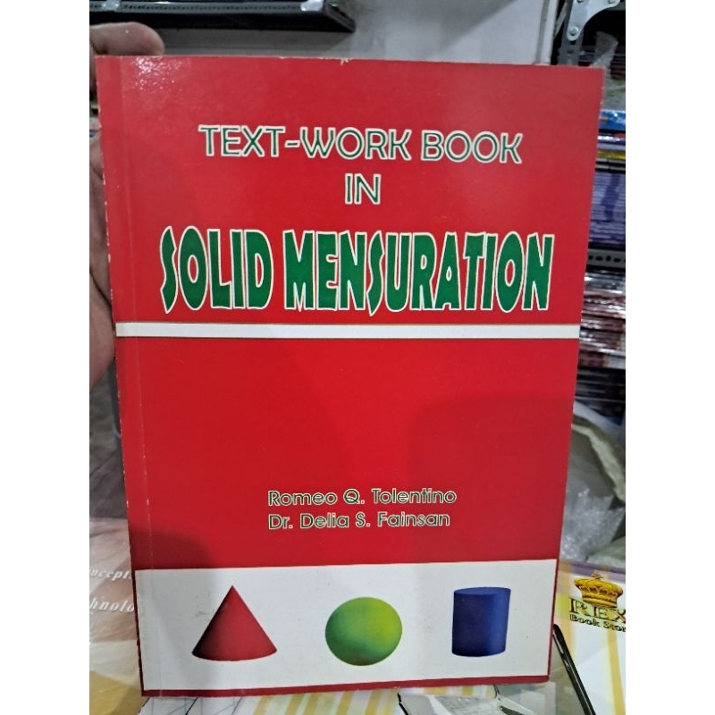 Text Workboo in Solid Mensuration hy Tolentino | Shopee Philippines