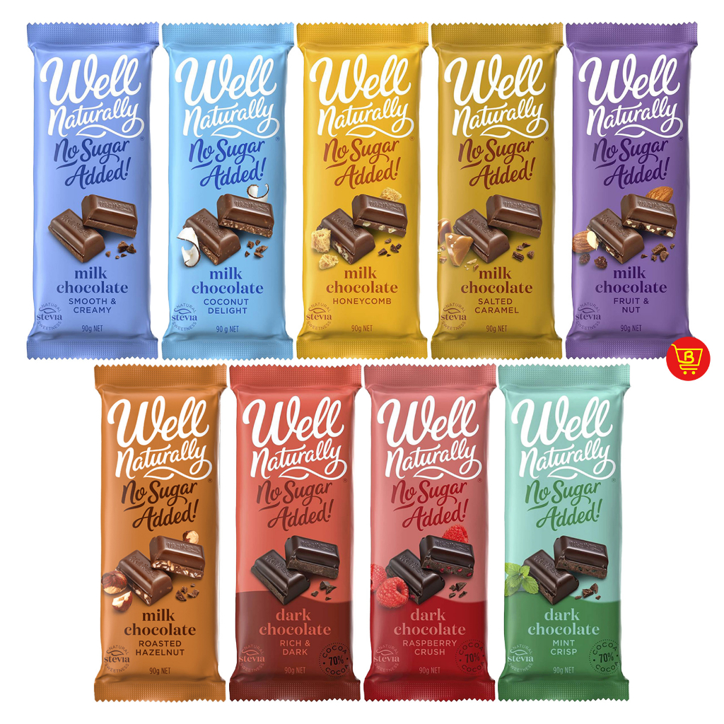 Well Naturally No Sugar Added Chocolate 90g Shopee Philippines