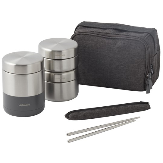 LocknLock Heat-Retaining Stainless Lunch Box Set | Shopee Philippines