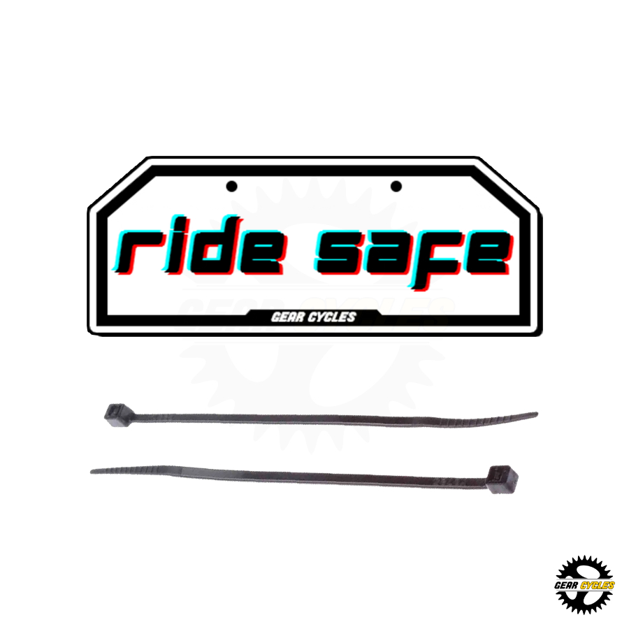 Gear Cycles Bike Plate Acrylic Reflectorized Waterproof Mountain Road