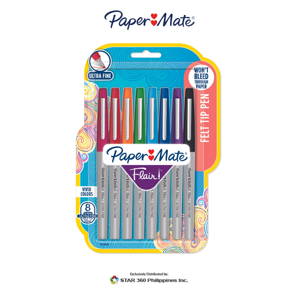 Paper Mate Flair Ultra Fine Point Pen 8ct Shopee Philippines