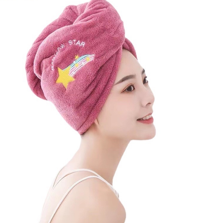 Hair Turban Quick Dry Hair Cap Hair Towel Head Wrap Shower Cap Bath Towel Shopee Philippines