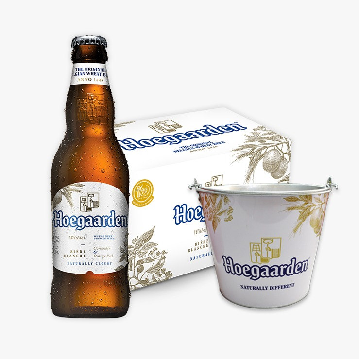 Hoegaarden White Beer 330ml Bottle x24 (Case) with FREE 1pc. Hoegaarden ...