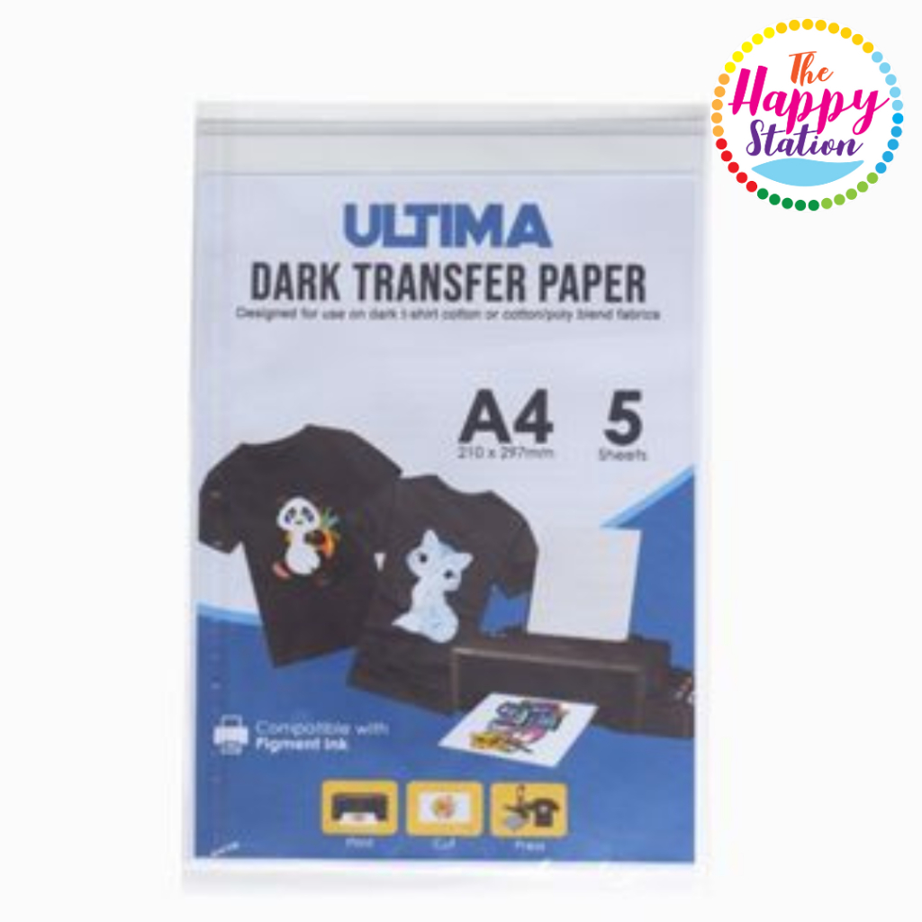 ULTIMA Dark Transfer Paper compatible with pigment inks Shopee