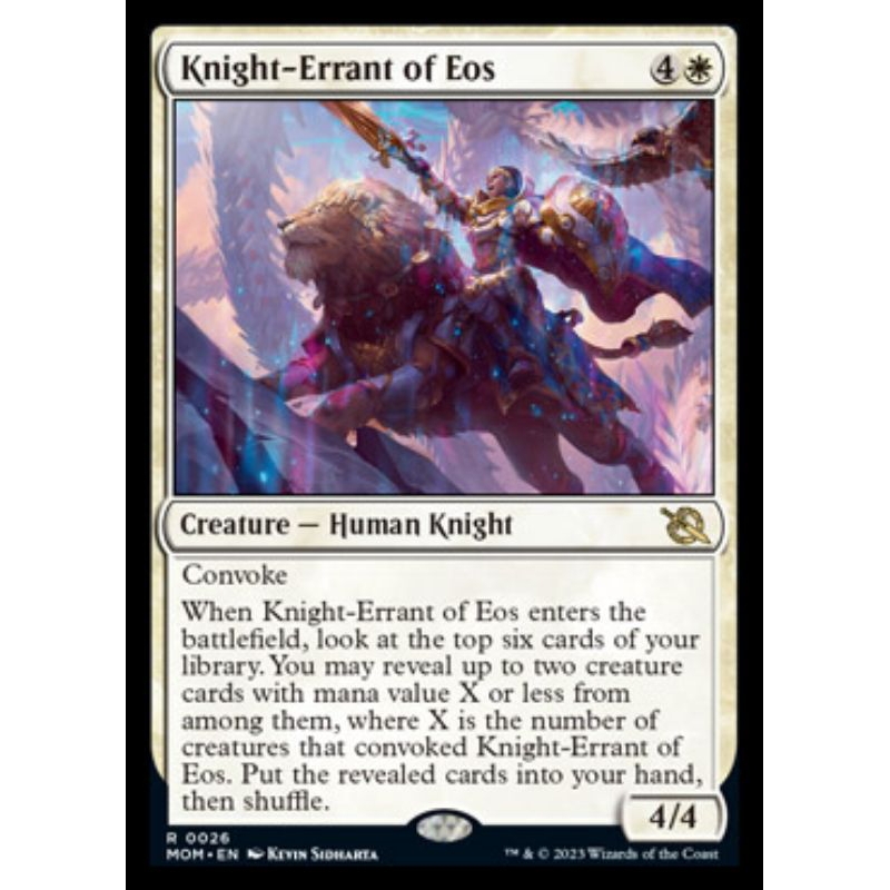 Knight-Errant of Eos - MOM - Rare - MTG Cards (WotC) | Shopee Philippines