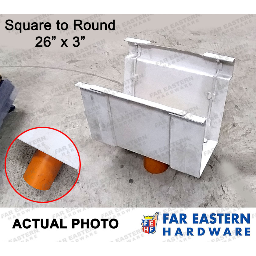 ATLANTA DURACON Rain Water Downspout Gutter System Connector PVC Fittings 12 18 26