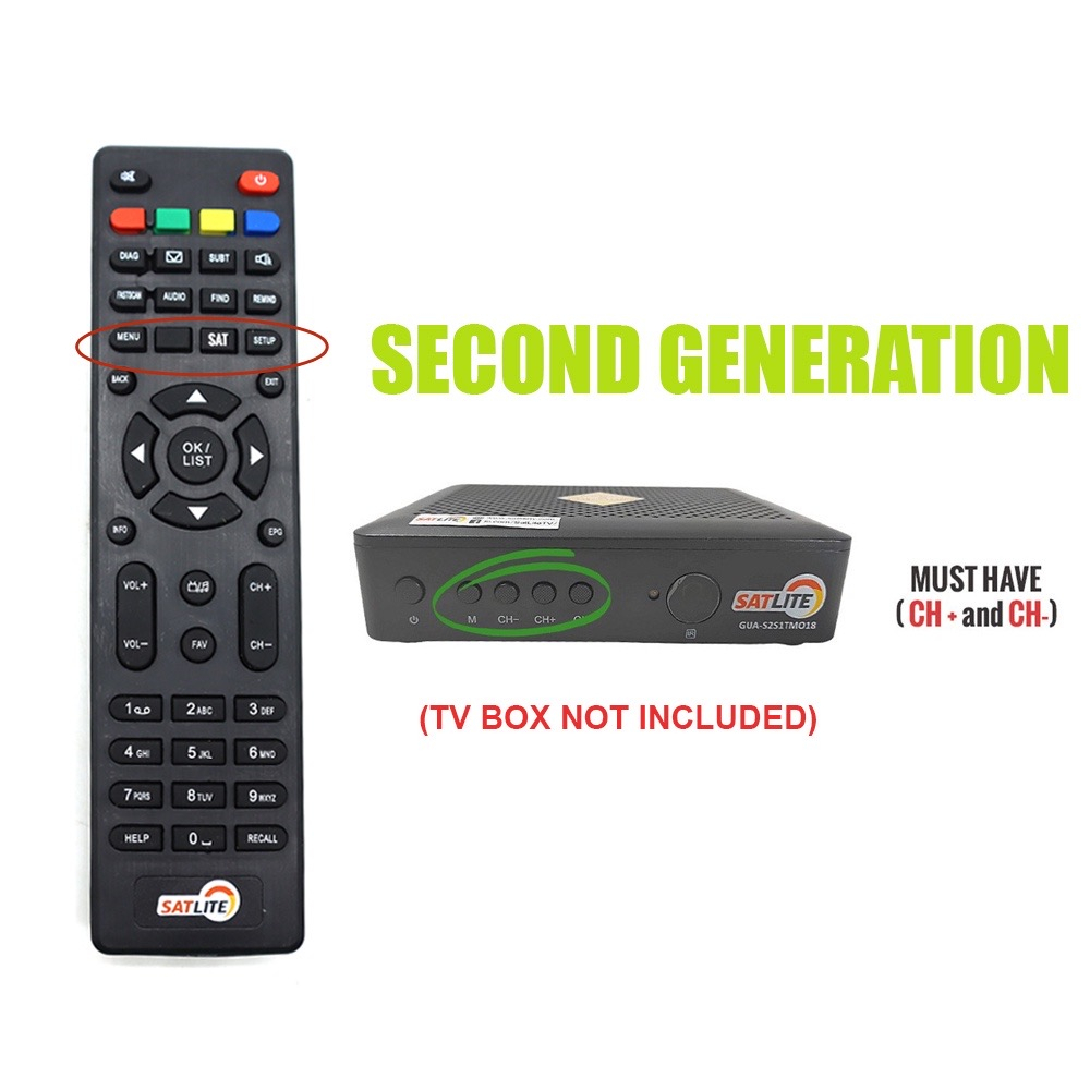 LMJ Replacement Cignal Remote Control for Cignal Satlite TV box First ...
