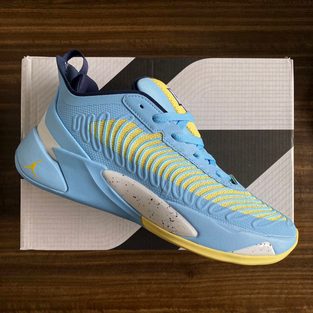 EASYRUN UA Shoes LUKA 1 Blue Yellow Lowcut Basketball Shoes Fashion Men ...