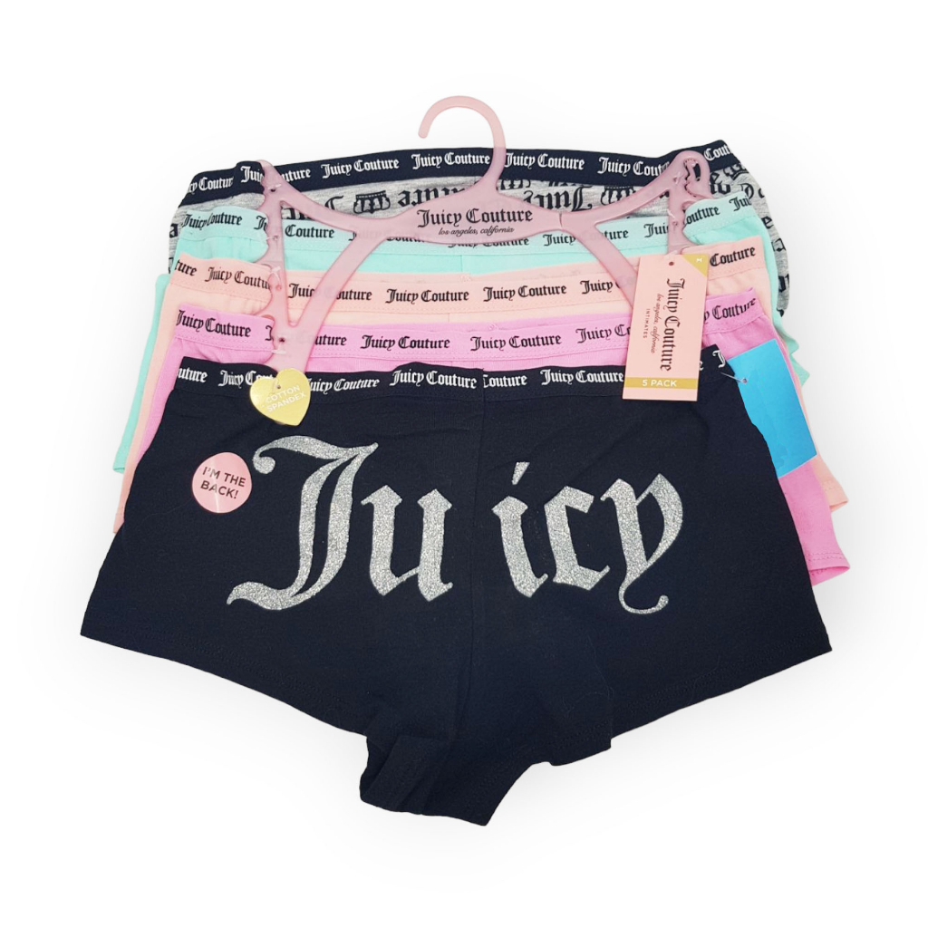 JUICY COUTURE 5 Pack Cotton Panties Medium (Multi) Shopee Philippines