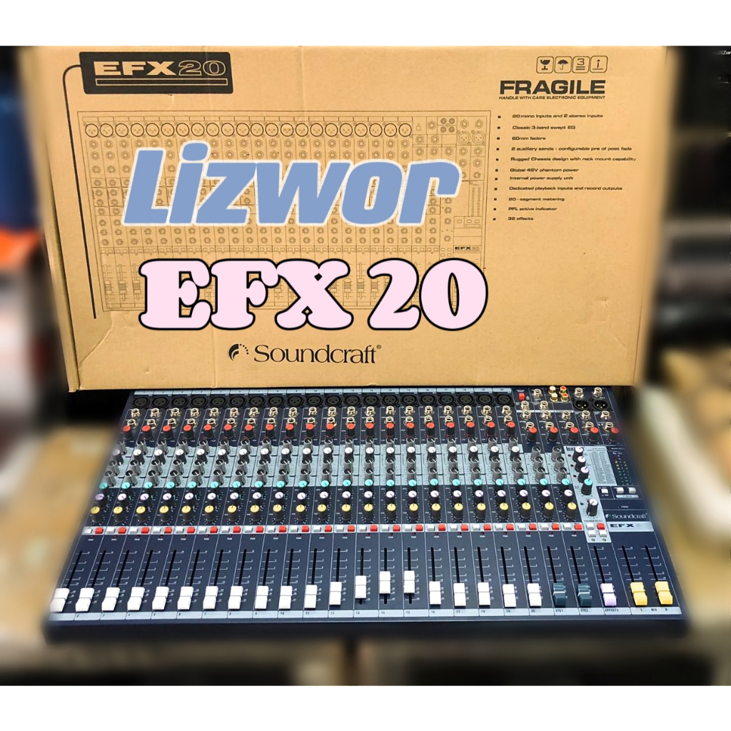 Soundcraft EFX8,EFX12,EFX16,EFX20 High Performance 8 Ch,12Chl,16