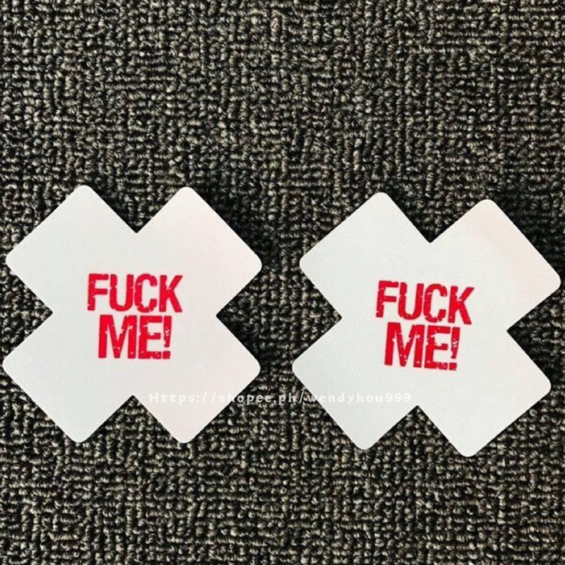 Sexy Disposable Nipple Sticker Luminous Cross Love Chest Sticker X