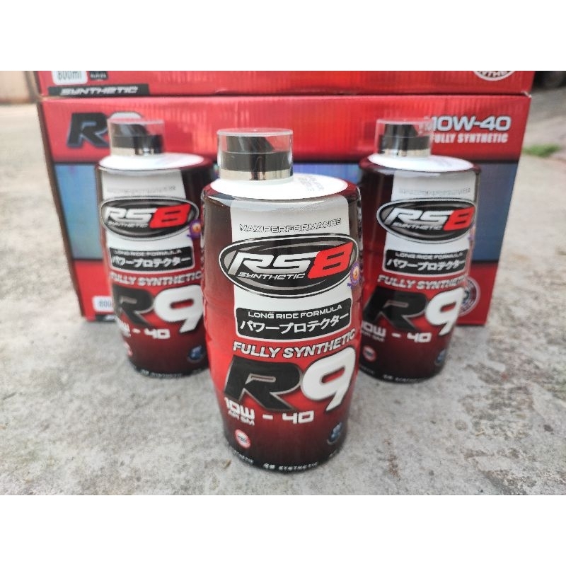 RS8 R9 Oil 10W-40 800ML Fully Synthetic 100% Original Motorcycle oil ...