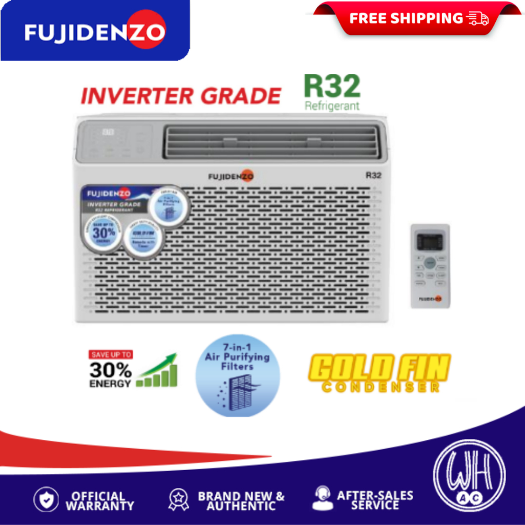 Fujidenzo WindowType Aircon 1.0hp with Remote (WAR100IGT) Shopee