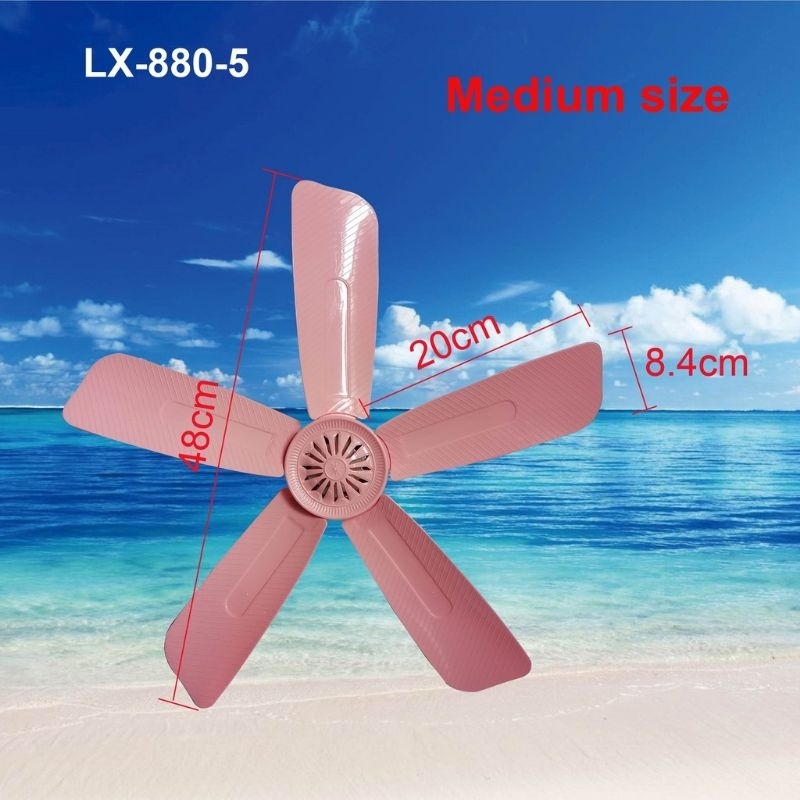 Ceiling Fan Medium Size Pastel Color 5 Blades Shopee Philippines