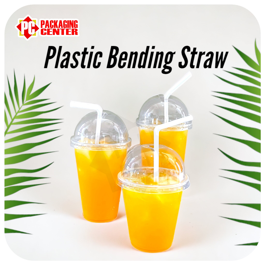Bending Plastic Straw [100pcs] (Pc Packaging Center) Shopee Philippines