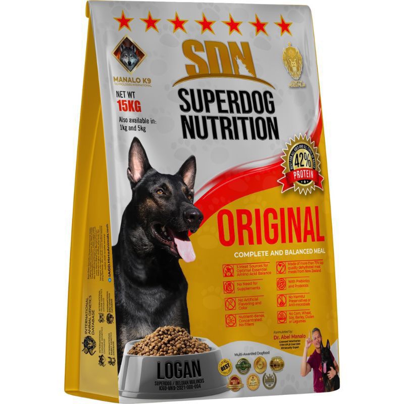 15kgs sdn 42 protein original superdog nutrition dog food