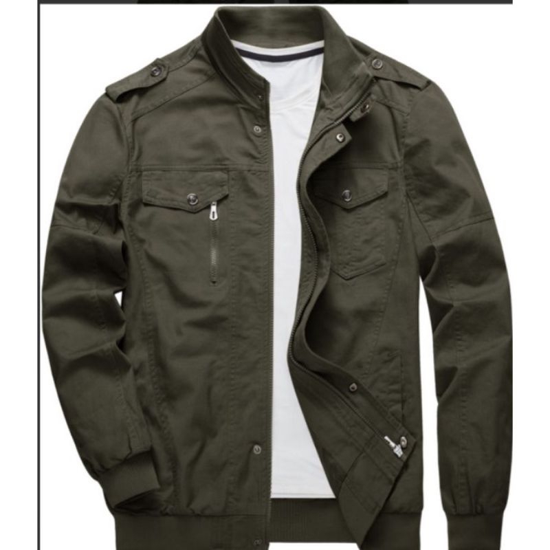 MILITARY JACKET RIDING JACKET FOR MEN PREMIUM QUALITY | Shopee Philippines