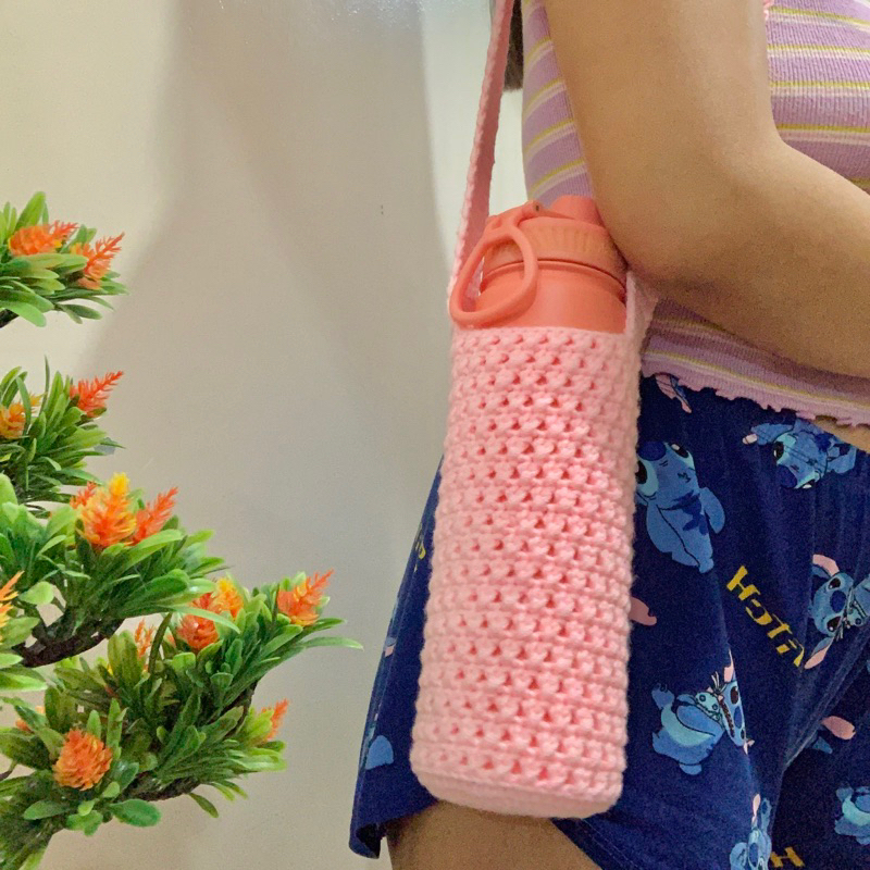 [NOVA CO] Crocheted Tumbler Holder Aquaflask Holder / Tumbler Holder