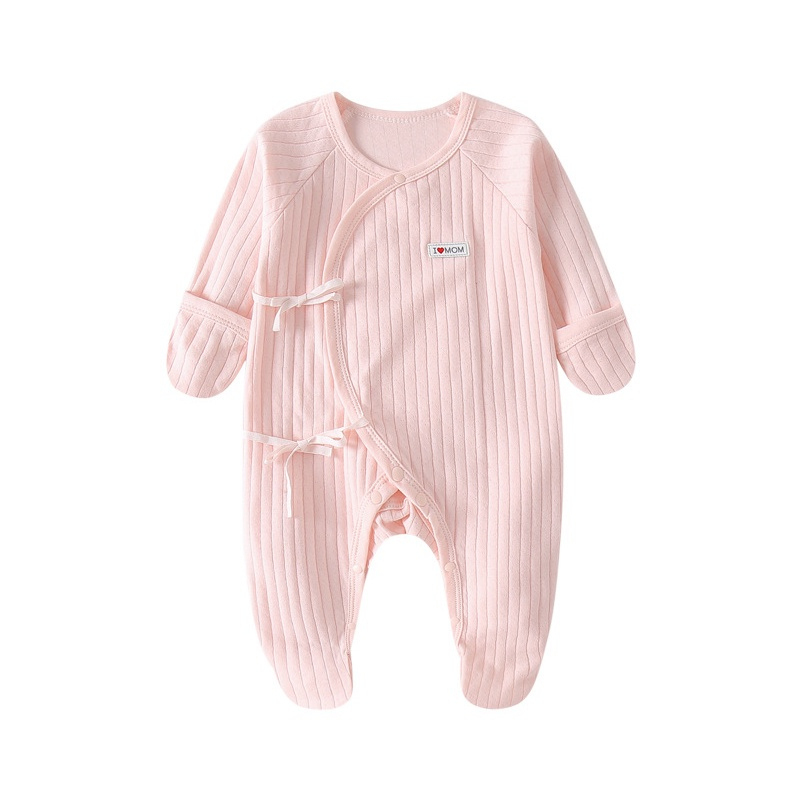 Newborn Baby Clothes Infant Soft Cotton Romper Anti-scratching Foot ...