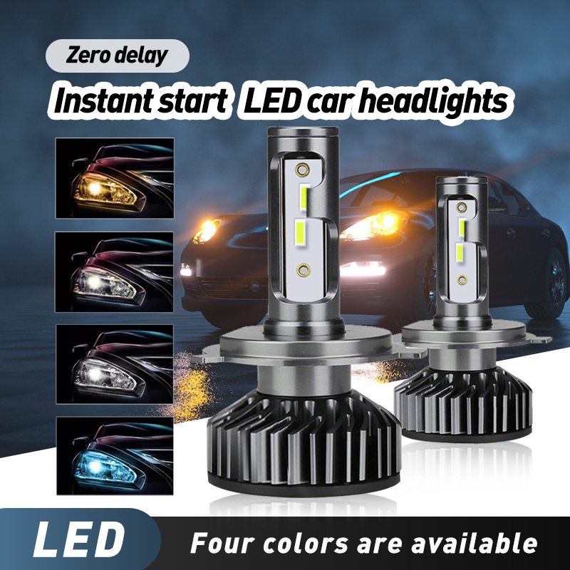 2 PCS H4 H11Super Bright Led Headlight For Car Bulb Mini Fog Lights 16000LM 8000k Fog Lamp