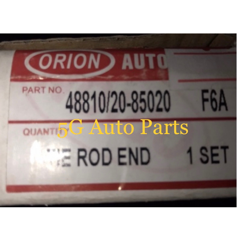 Tie Rod End F6A LH/RH Short/Long Orion brand (Per piece) | Shopee ...