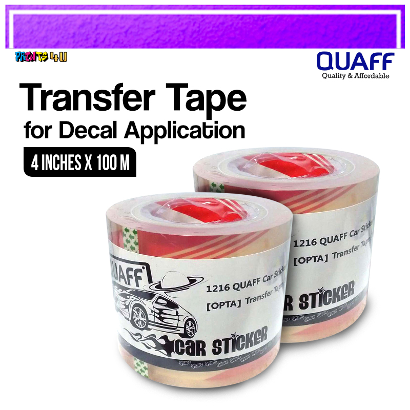 Quaff Transfer Tape 4 Inches X 10 Meters 102mm 100 For Decal ...