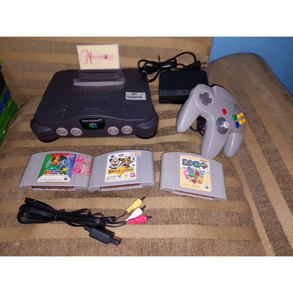 Original Nintendo 64 Console Bundle 1 (Japan, Tested Working) | Shopee ...