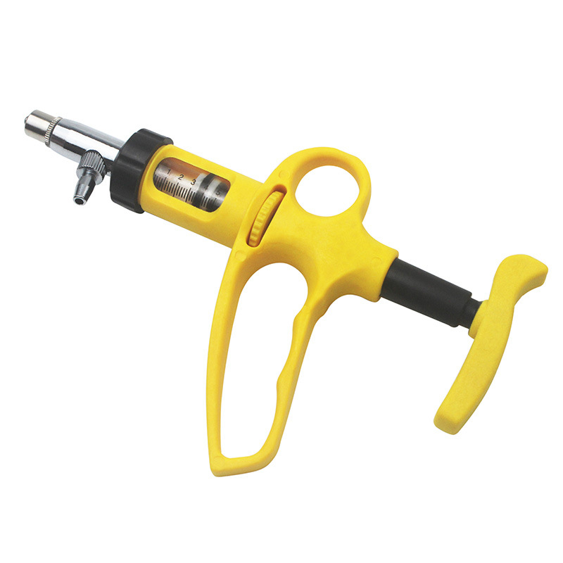 5ML/10ML Animal Continuous Syringe Veterinary Drench Gun Pig Goat ...