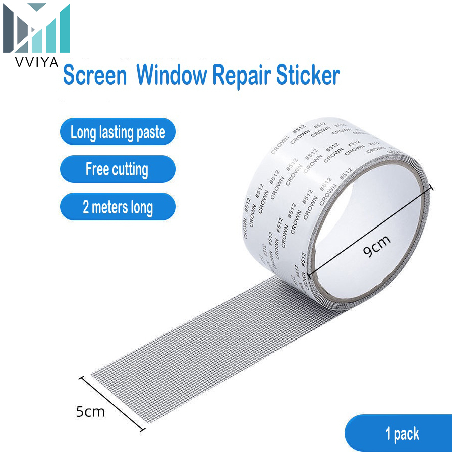 Window Screen Repair Kit Door Window Patch Tape Strong Adhesive Long 