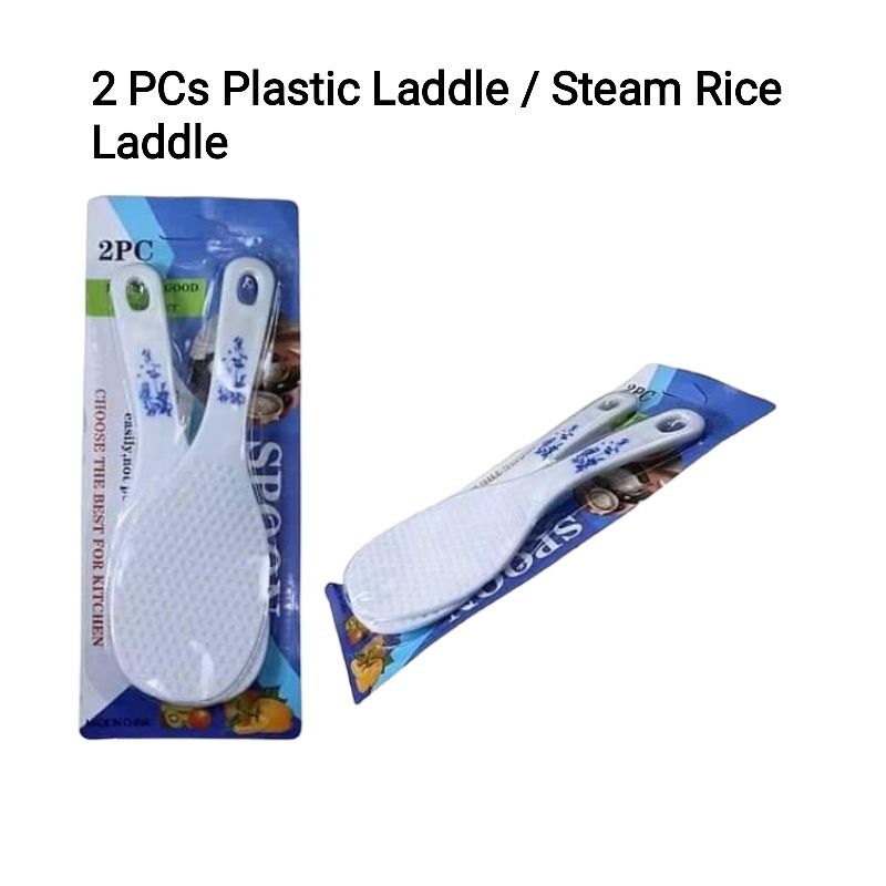 2PCs Set Steam Rice Laddle Plastic Laddle Serving Tools | Shopee ...