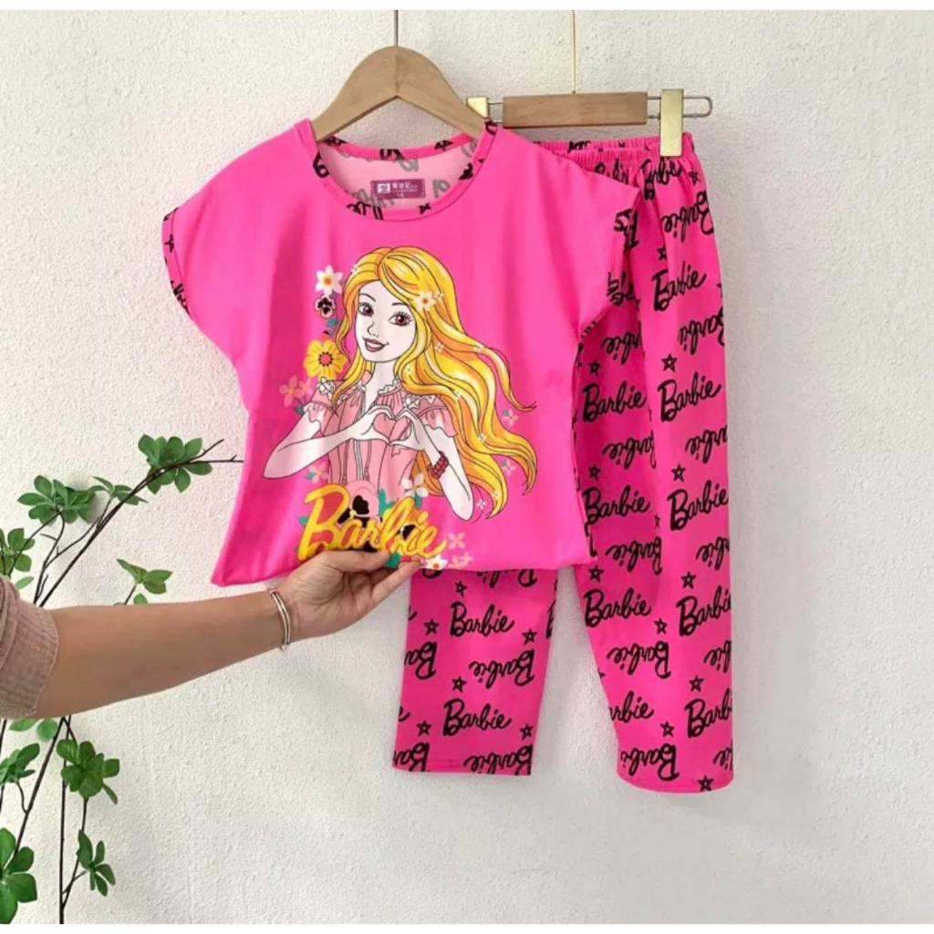 Barbie terno pajama kids sleepwear | Shopee Philippines
