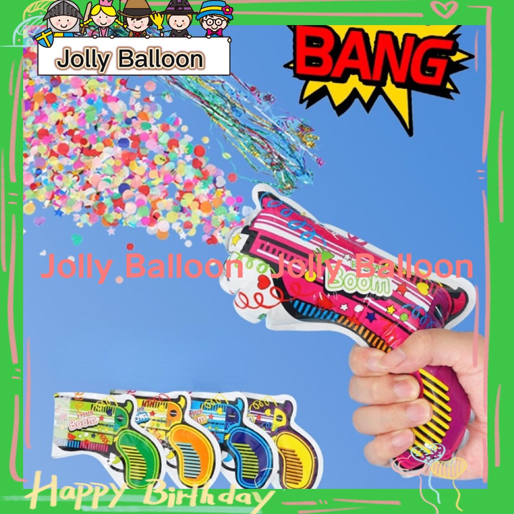 new balloon confetti gun inflatable balloon firework gun party poppers