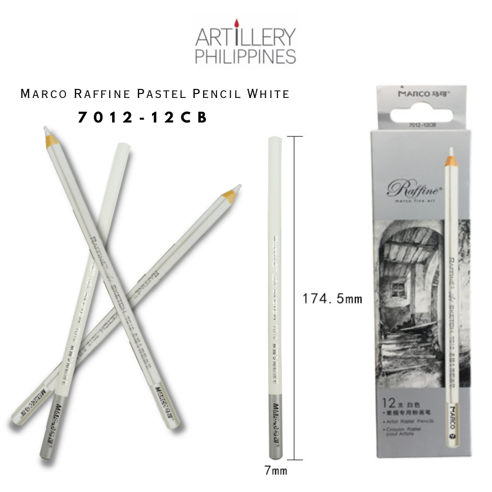 Marco Raffine Pastel Pencil White (701212CB) Shopee Philippines