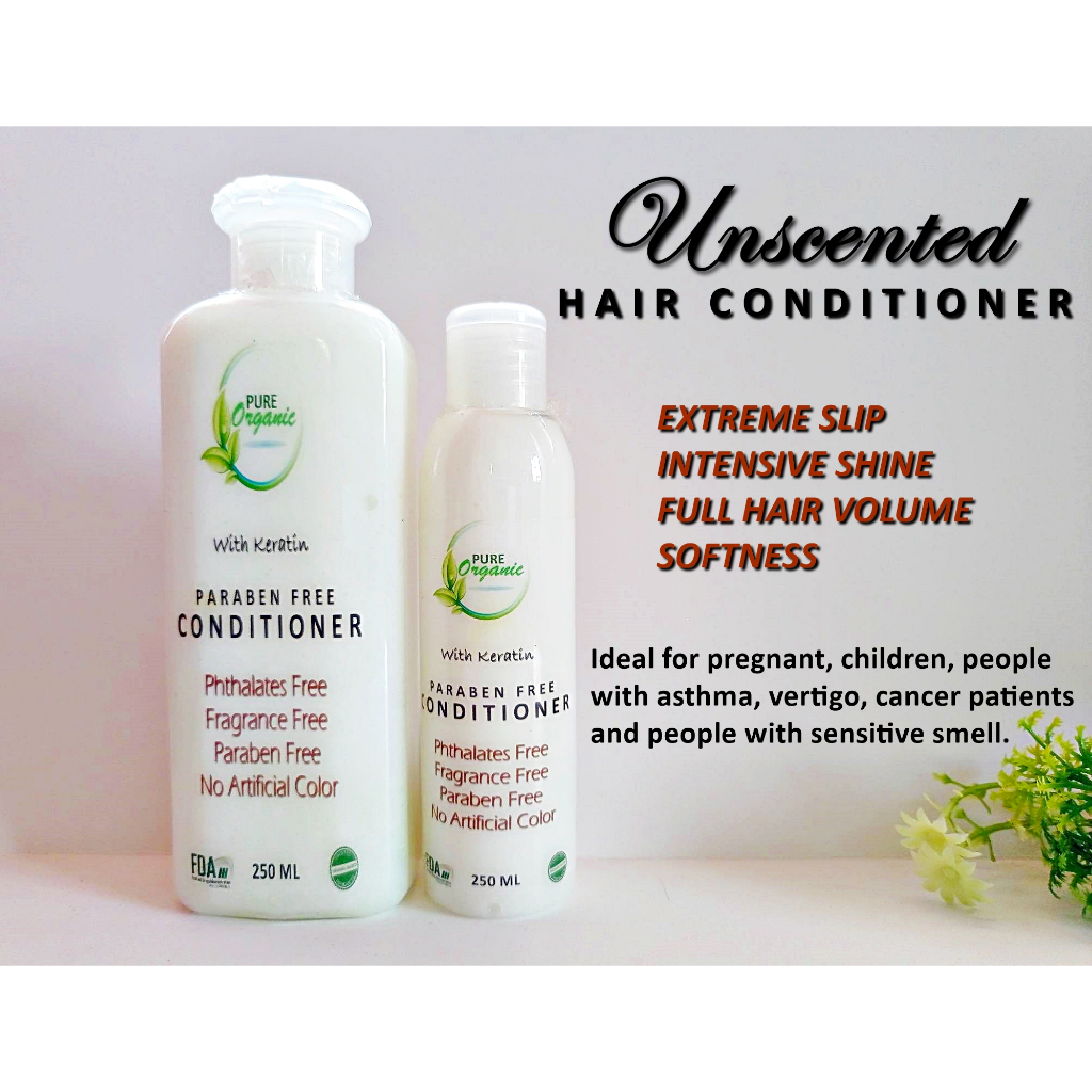 Unscented Hair Conditioner By Pure Organic Fragrance Free Shopee