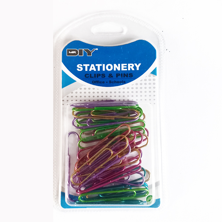 MR. DIY 30pcs Big/100pcs.Small Paper Clips Assorted Metallic Colors for ...