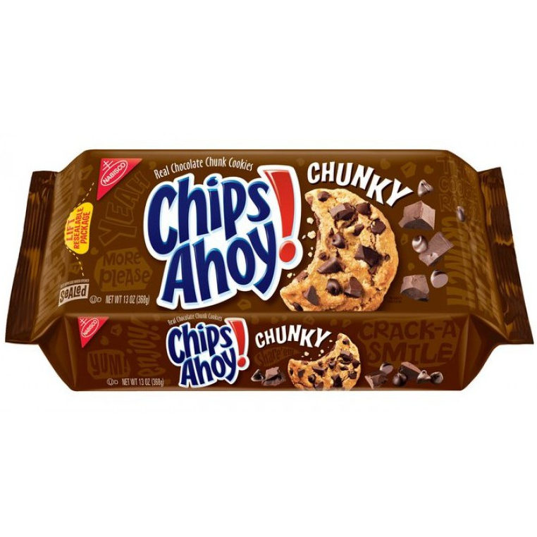 Nabisco Chips Ahoy! Chunky Real Chocolate Chunk Cookies (333g) | Shopee ...