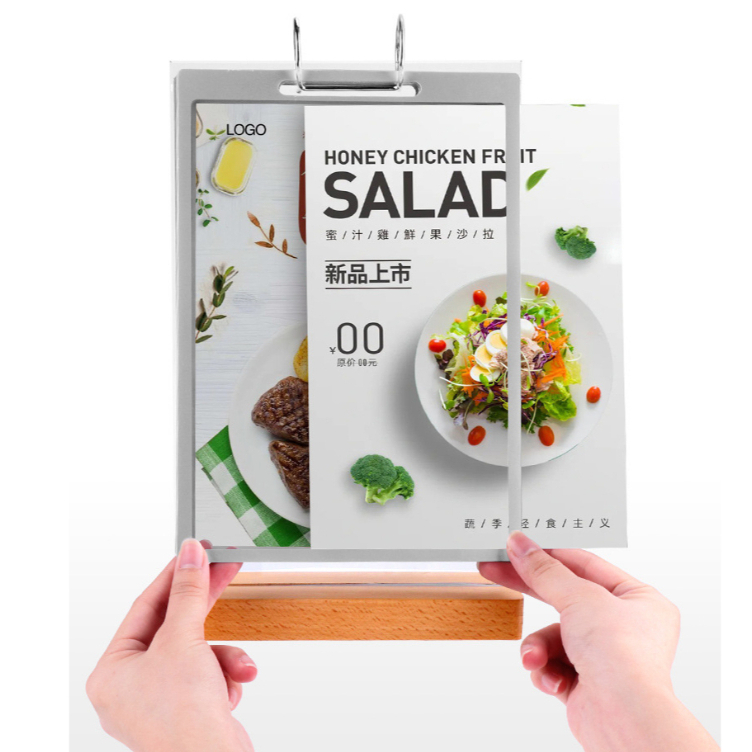 Menu stand disply A4 A6 Milktea Store Poster display Restaurant Menu ...