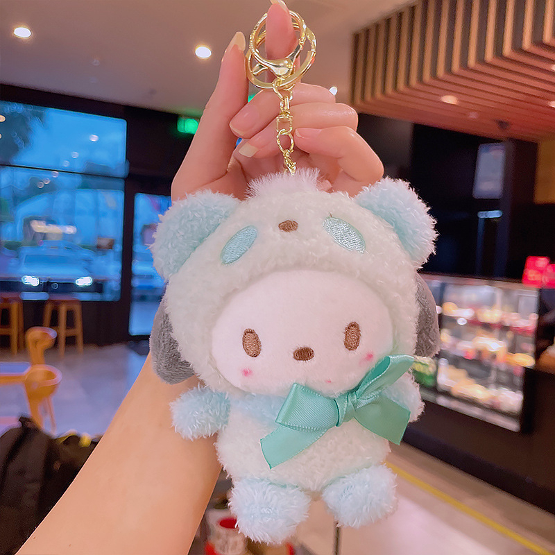 12cm Sanrio Kuromi Cinnamoroll Plushie Keychain Miniso Hello Kitty My ...