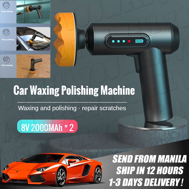 Cordless Car Polisher 2000rpm Wireless Car Polishing Machine Adjustable ...