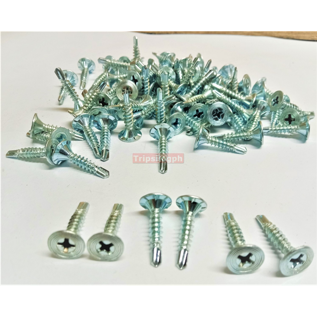 Fiber Cement (Hardieflex) Board Screws 7 Big Head (100PCS) Open for
