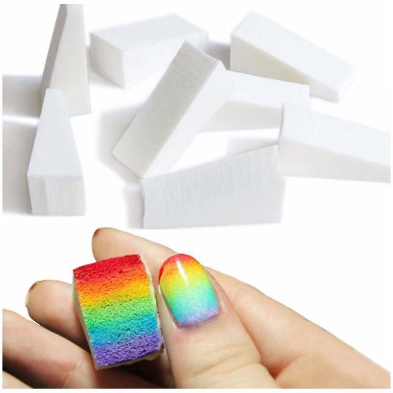 ROSALIND 8pcs/set Manicure Nail Art DIY Creative Nail Gradient Triangle ...