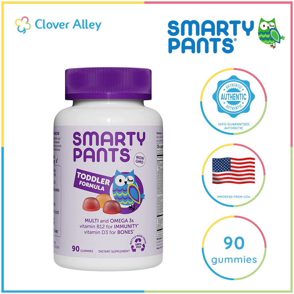 SmartyPants Toddler Formula Daily Gummy Multivitamins 90pcs (05/2024 ...